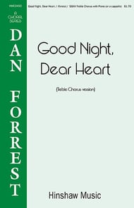 Good Night, Dear Heart SSAA choral sheet music cover Thumbnail